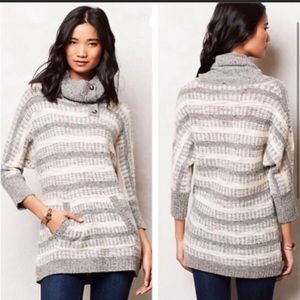 Anthropologie Change of the Moon Glissando Cowl Neck Sweater